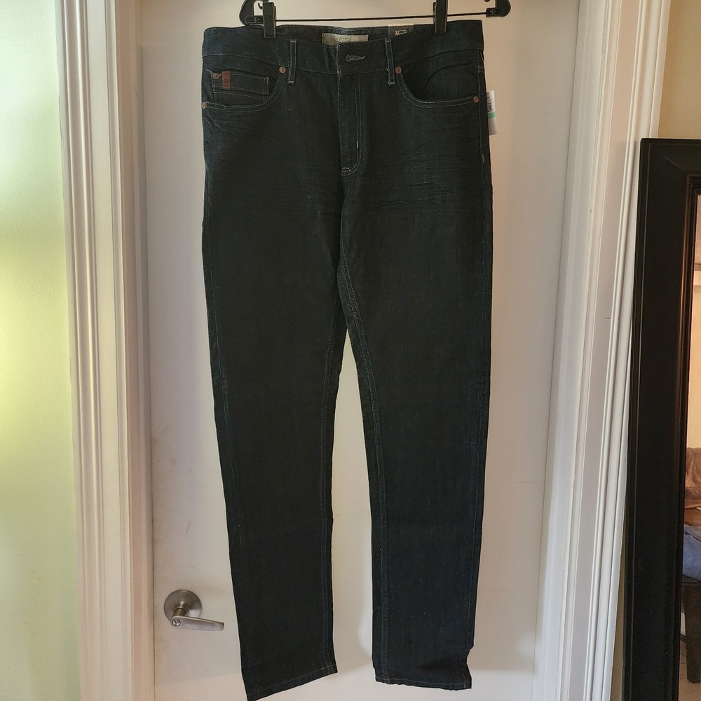 NWT Penguin jeans for men. Rise 10" Open leg 7" dark denim
